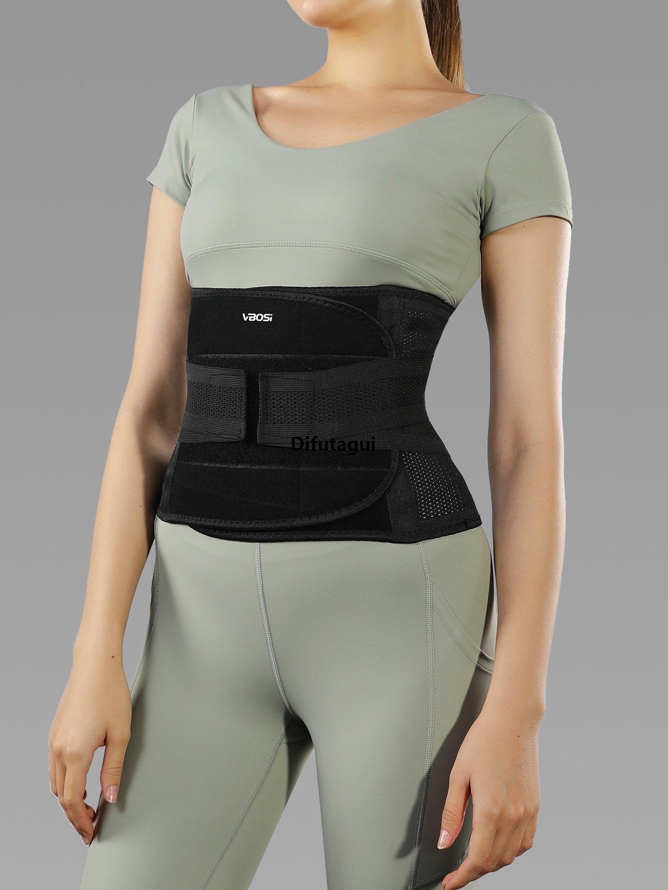 Difutagui Portable It is suitable for both men and women, and the abdomen trainer can be adjusted Profesional under the waist and back to adjust 1 piece of supportable belt, weight lifting bicycle