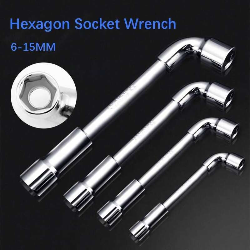 Torque High Hardness Car Repair Hexagonal Spanner L-shaped Socket Wrench Hand Tool