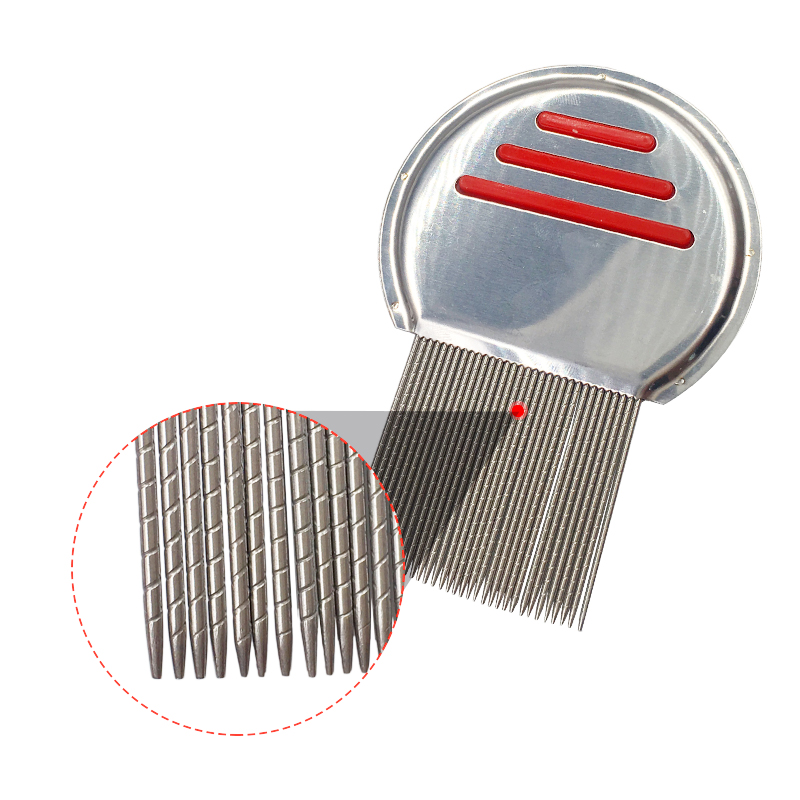 Yuanyan 1pcs High Quality Terminator Lice Comb Nit Free Kids Hair Rid Headlice Stainless Steel Metal Teeth Remove Nit Brush Free Ship