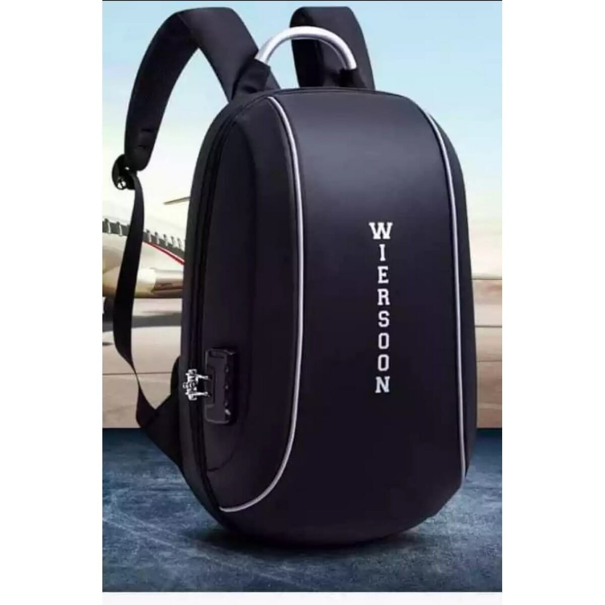 Laptop Bag Wiersoon Waterproof Anti-theft Backpack with Number Locking System - Laptop Bags For Men And Women |