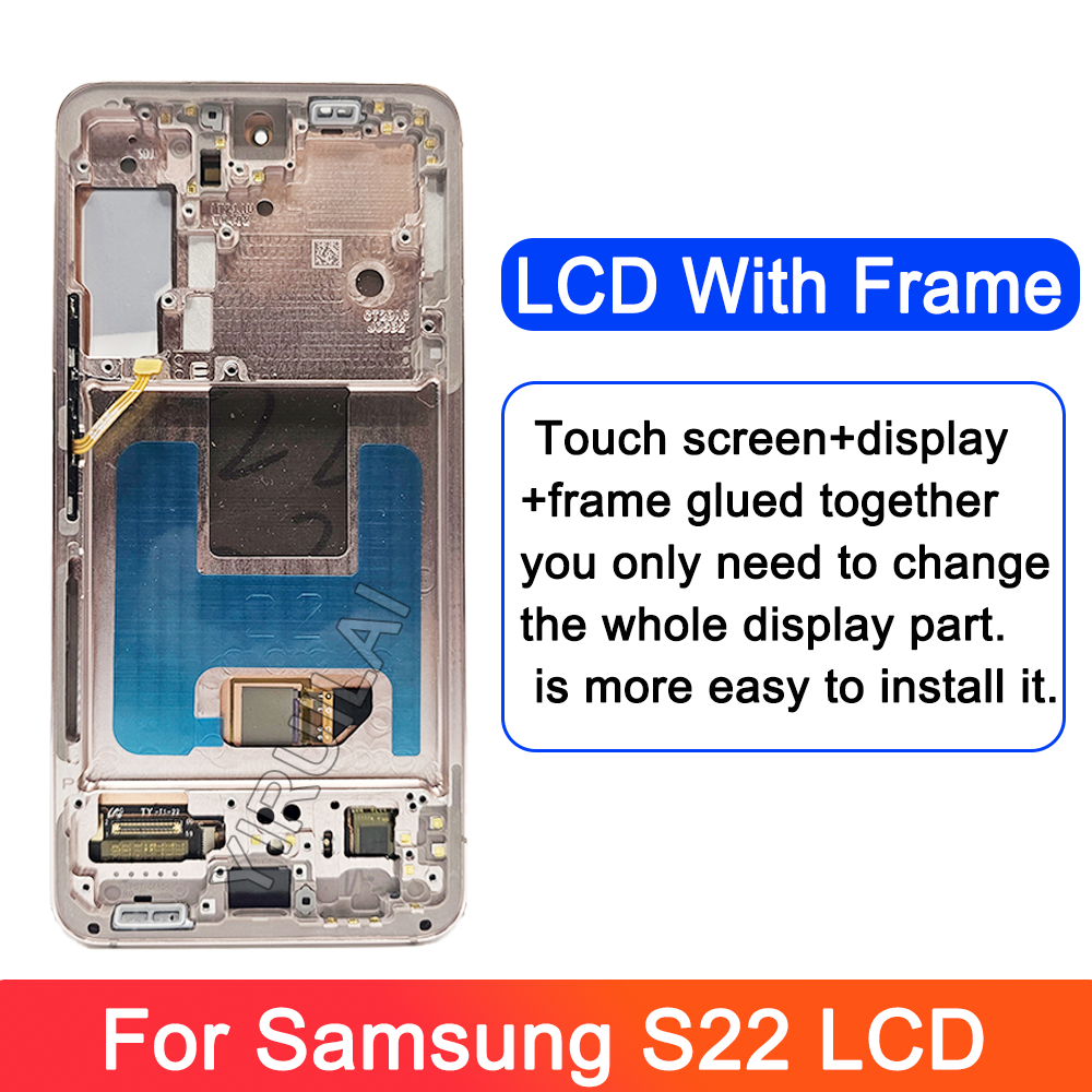 HOT AMOLED For Samsung Galaxy S22 LCD S901B S901B/DS S901U Display Touch Screen Digitizer For Samsung S22 plus LCD S906B S9060
