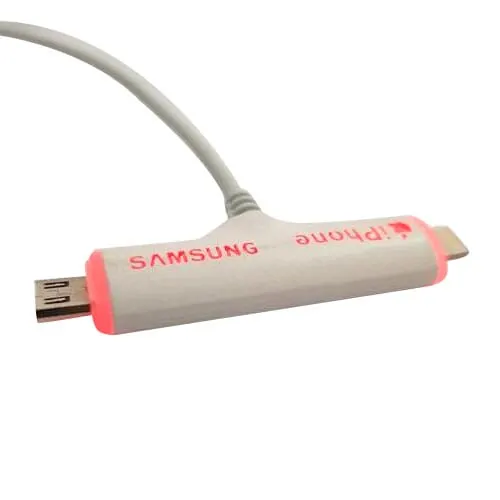 Smart Data Cable with smart Led Sensor used and or (2 In 1)