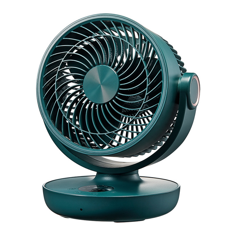 OYPFXMI 10000MAh Battery Air Circulation Fan Home Portable Shaking Fan Desktop USB Charging Remote Control Small Fan,Green