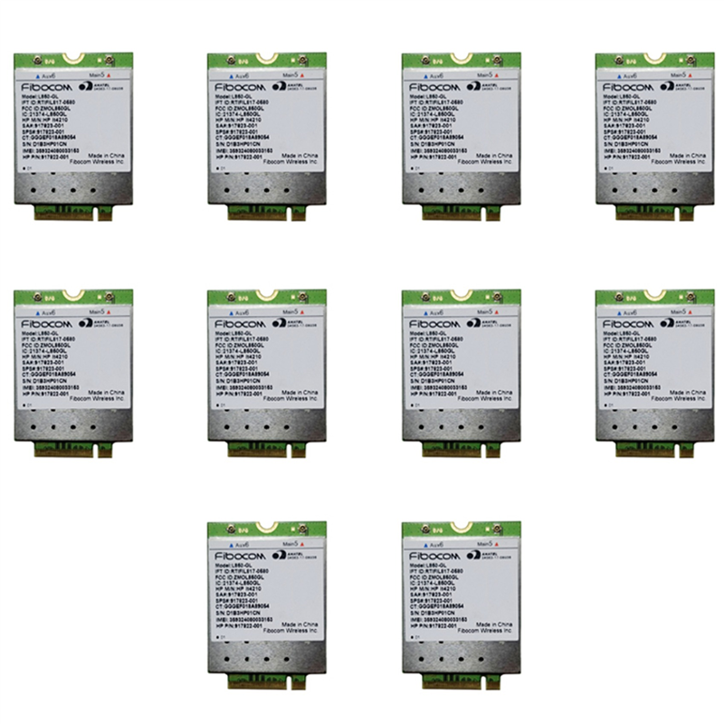 10X L850- LT4210 FDD-LTE TDD-LTE 4G Card 4G Module ,917823-001 for 430 440 450 G5 Notebook