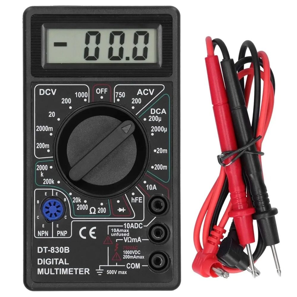 Portable Multifunctional Digital Multimeter LCD Display Voltage Measurement Voltmeter Overload Protection Ammeter Electrical Testing