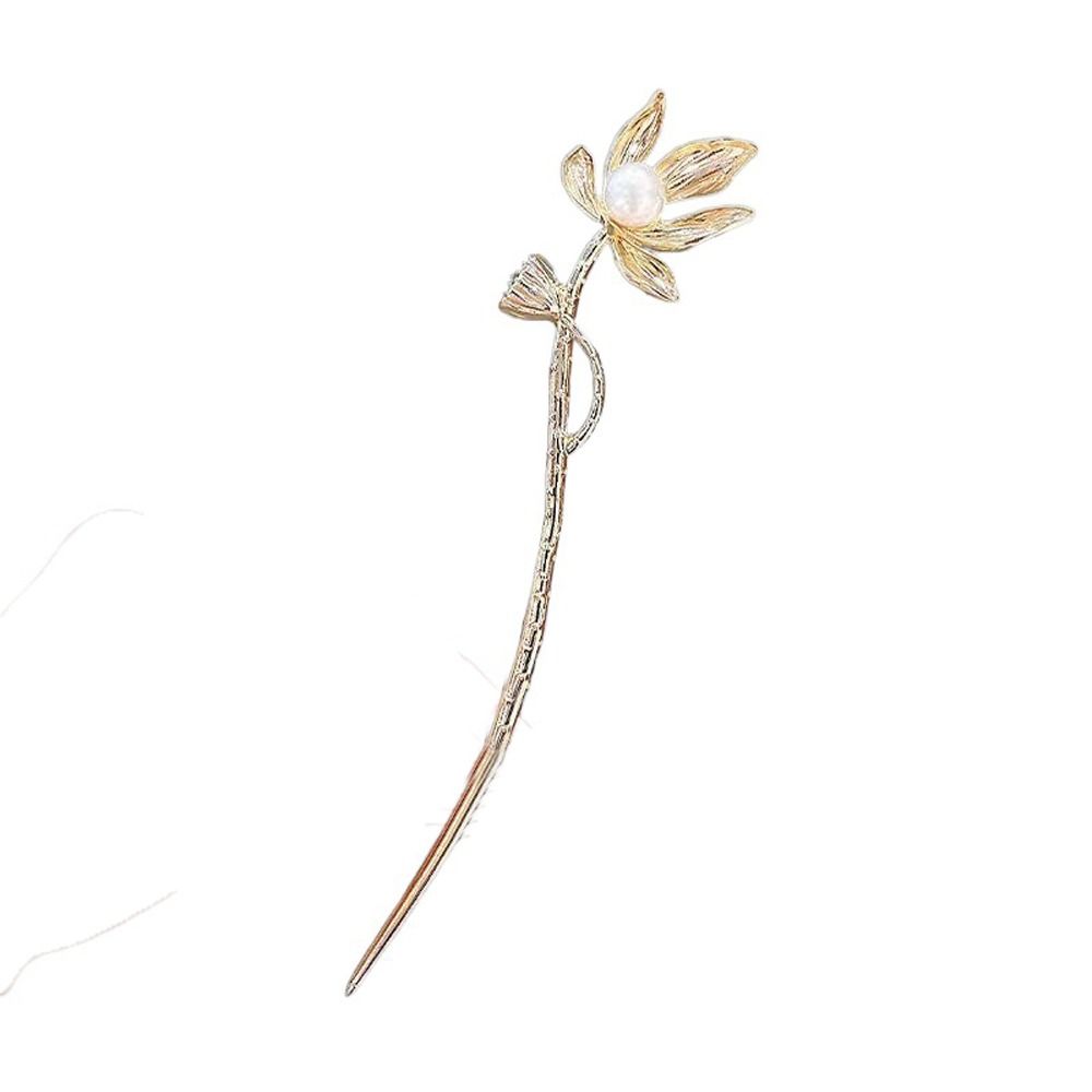 Party Vintage Ancient Style Hair Clip Dress Decor Hair Accessories Hanfu Hairpins Lotus Hair Stick Chinese Style Headwear Flower Hair Fork