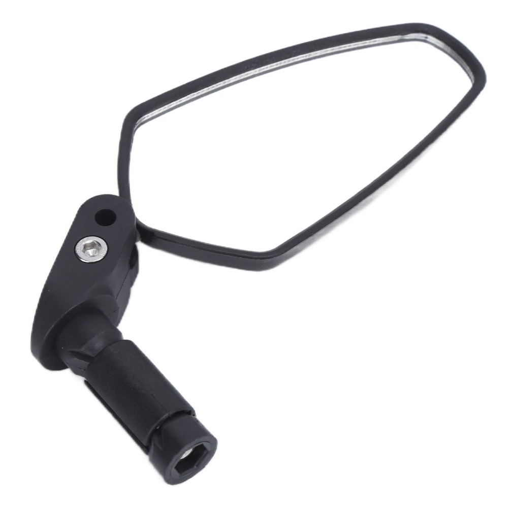 Sturdy ABS Bike Mirror Adjustable Foldable Bicycle Rearview Mirror Convex Mirror HD Lens Bike Rear View Mirror for Handlebar End Outdoor Riding
