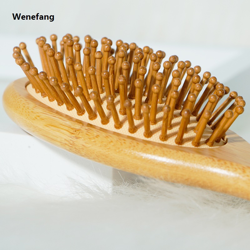Wenefang Nanzhu Combs Air Cushion Massage Comb Smooth Hair Not Knotted Practical 【2025 Version】 Comb Scalp Hair Care Healthy Bamboo Comb Pro Salon Tools