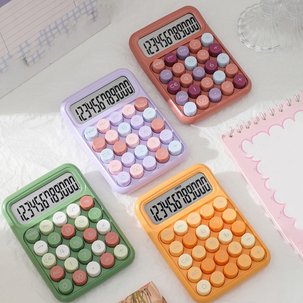 Convenient Calculation 12 Digits Student Calculator Big Button Accounting Tools Arithmetic Calculator Portable Lightweight Scientific Calculator Learning Tools