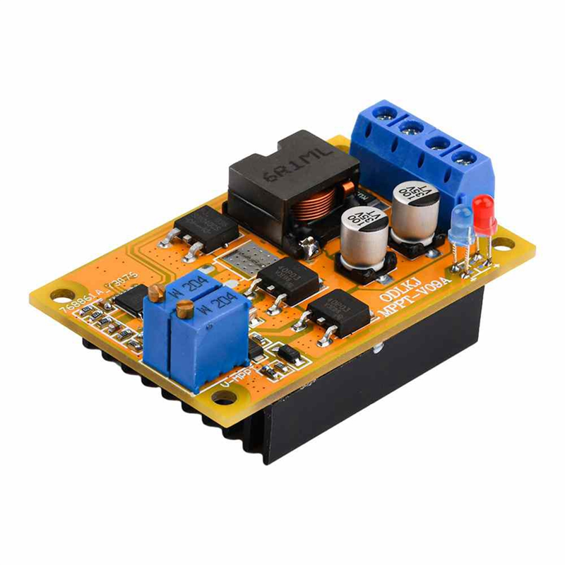 1 PCS 6A MPPT Solar Charge Controller PWM Auto Switch Reverse Connection Protection Yellow