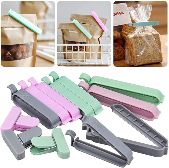 Food Bag Clip Sealing Clip )Pack of 6 Pieces)