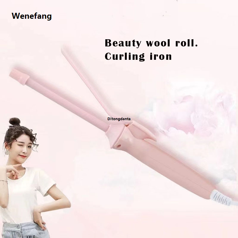 Wenefang Curling irons beauty salon rod ceramic taper wavy curling iron electric 9 professional mm pear flower curling iron roller