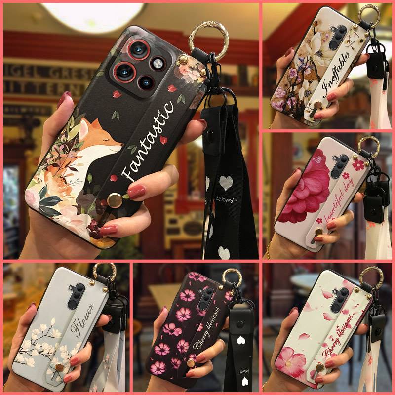 Phone Holder Dirt-resistant Phone Case For MOTO G56 5G Wristband Wrist Strap Durable Ring Anti-dust Fashion Design