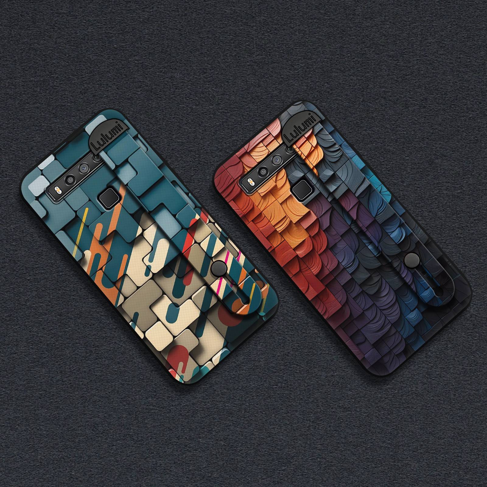 Phone Holder Personality Phone Case For TCL 10 5G UW Simple Silicone Back Cover Protective Masculine Fashion Design