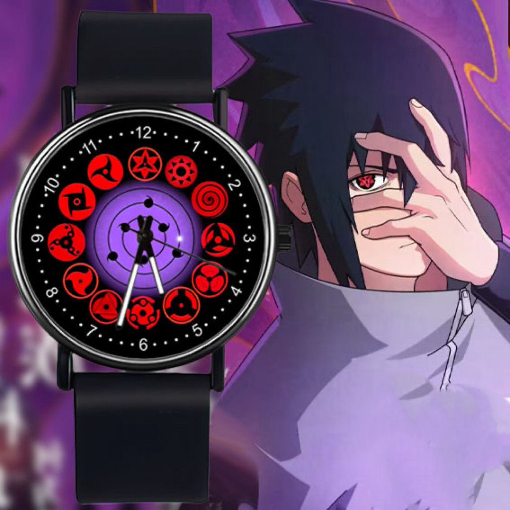 【Global best-seller】Naruto Kaleidoscope Sharingan Sasuke Naruto Same Style Children's Watch