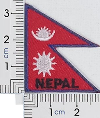 Iron Patch Nepal Flag For Clothes No Sew Good Quality Style Upgrade