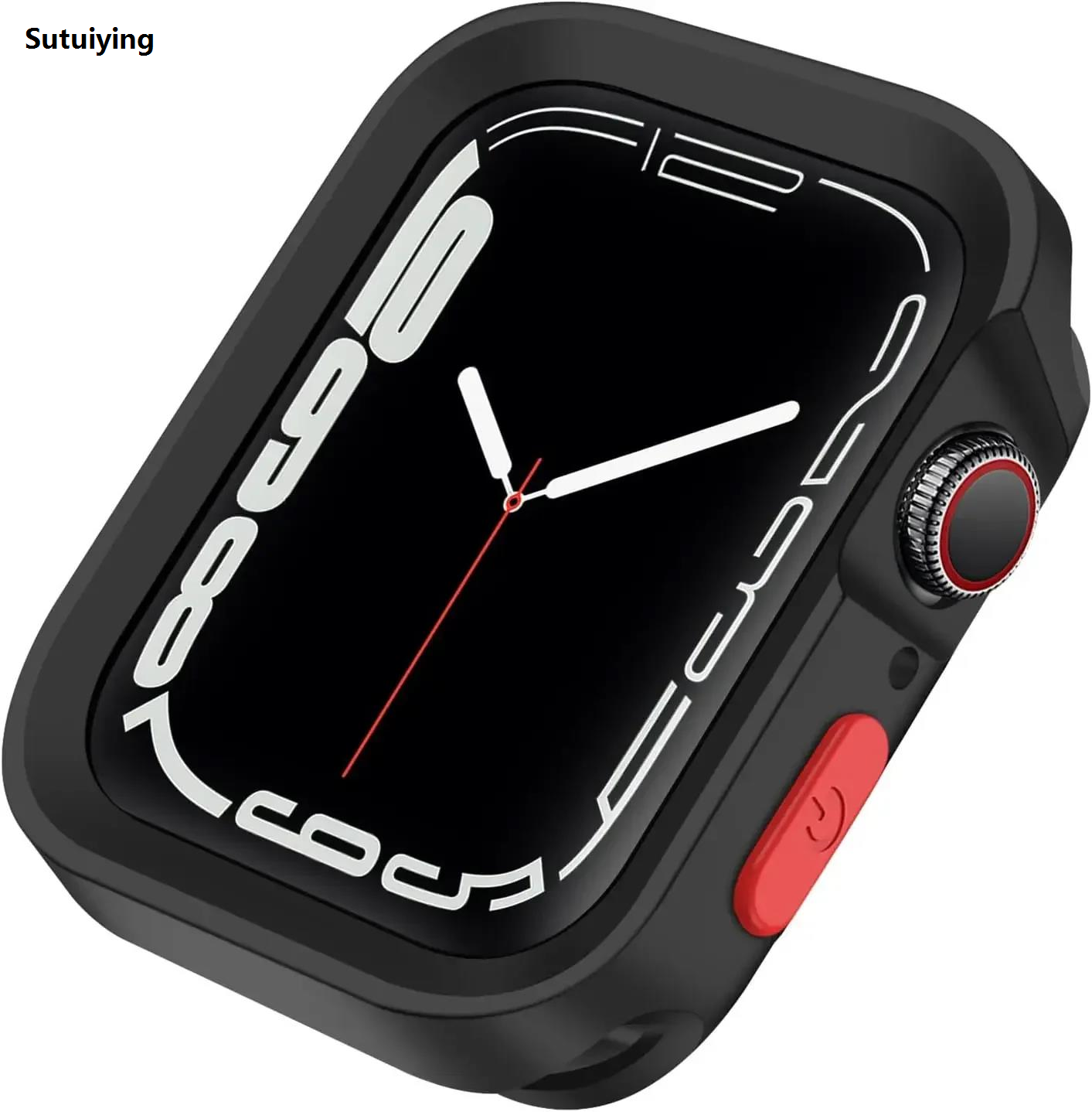 Sutuiying New Bumper Soft Silicone Case For Apple Watch 10 9 8 7 6 5 Sport Profesional Anti-drop Matte Cover For iwatch 49 46mm 41mm 42 40mm 44 45 mm