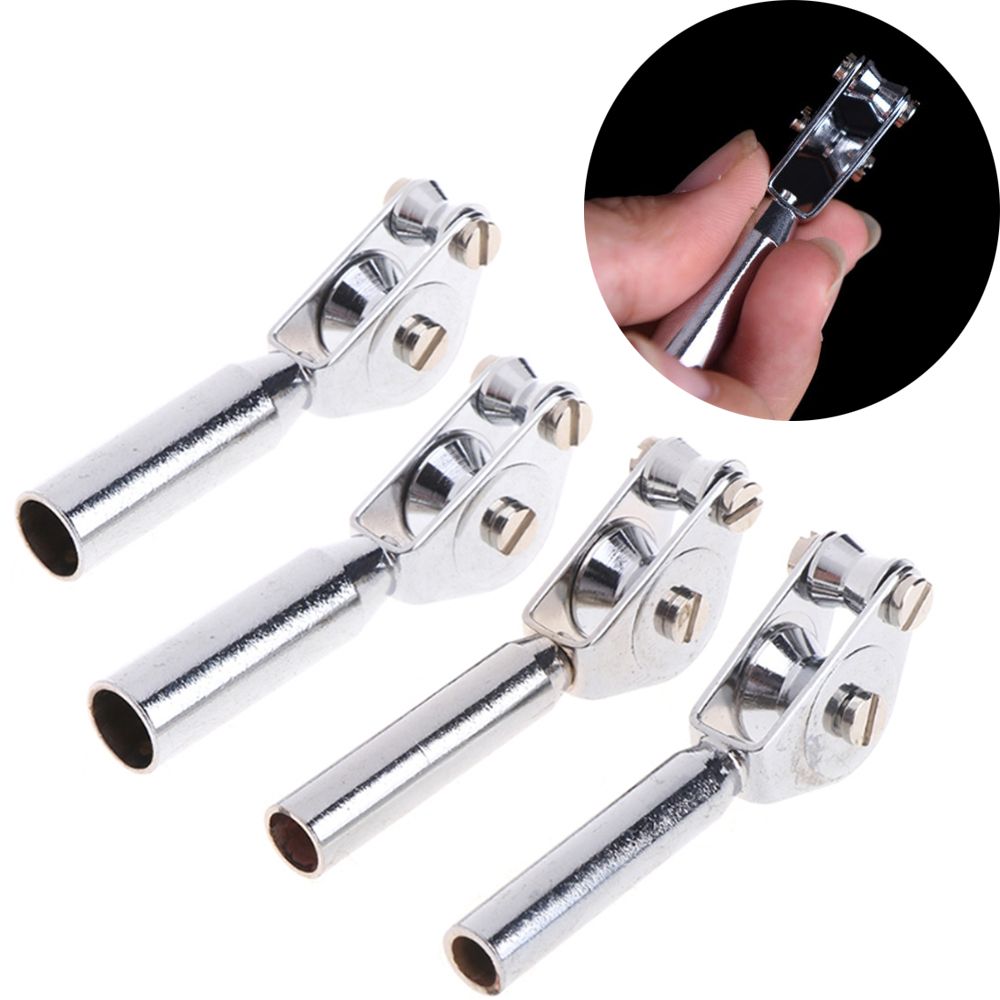 New Stainless Steel Sea Boat Roller Rod Tip Guide Double Roll Line Tip Top Ring Fishing Pole Rod