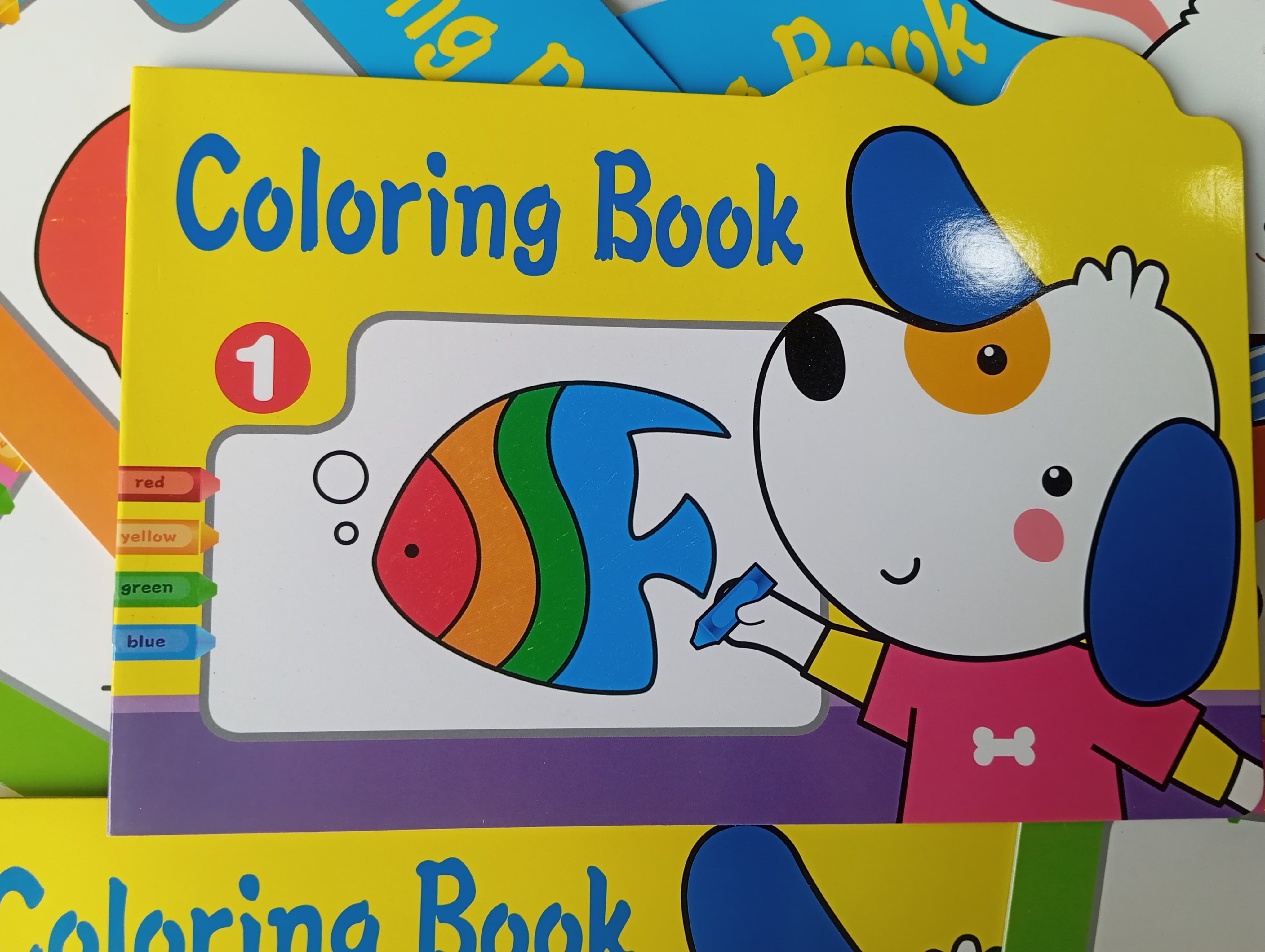 Kids Coloring Book Set - Flowers, Fruits, Animals & Sea Animals - Fun & Educational Activity Book for Toddlers & Kids