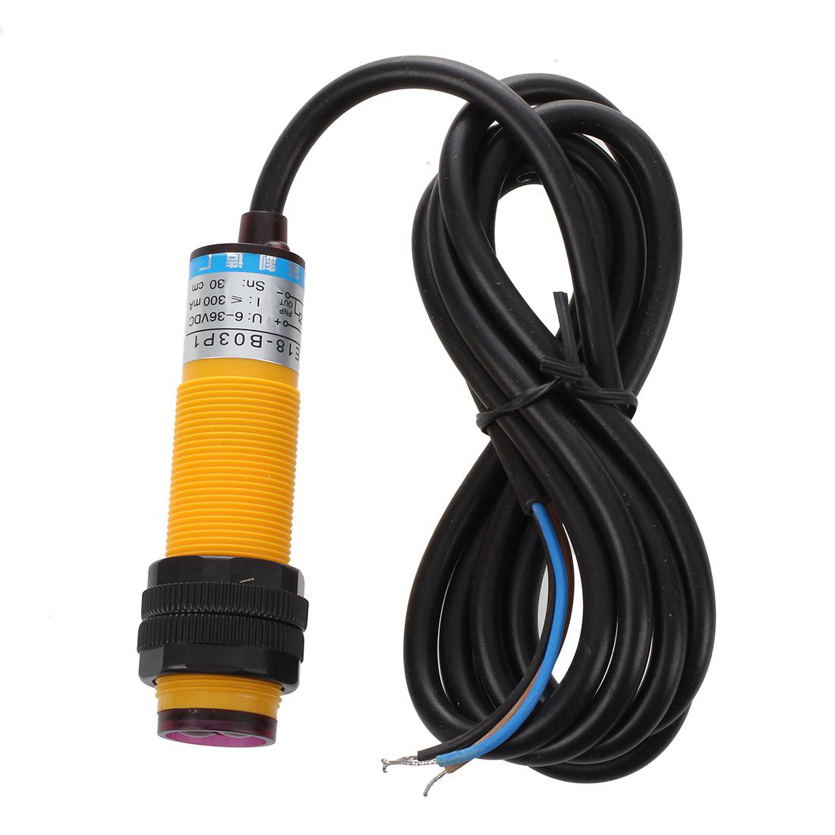 OUMERY 10X DC 3 Wire 6-36V PNP IR Photoelectric Sensor Switch 30cm E18-B03P1