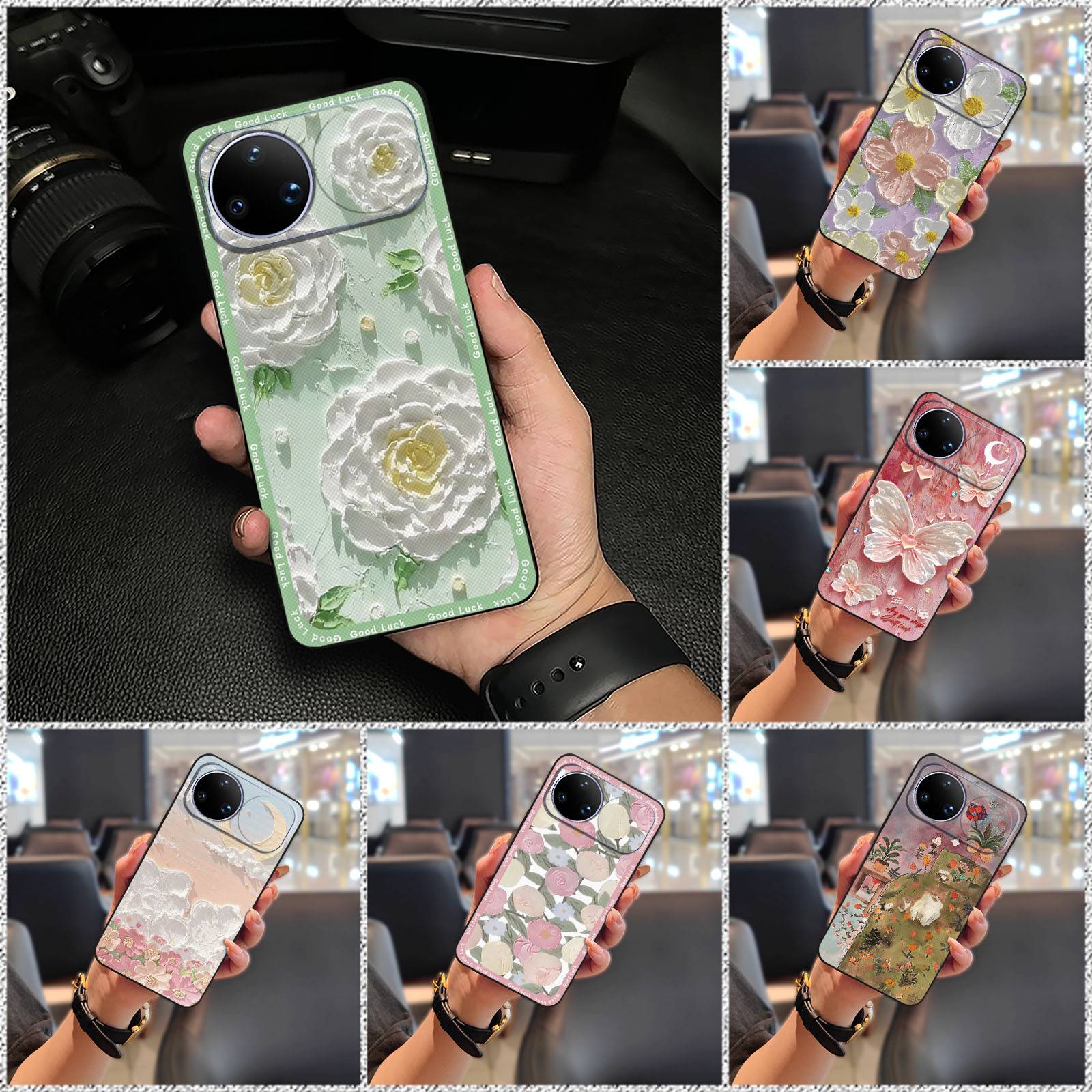Anti-dust Shockproof Phone Case For Huawei Nova15 Pro Ultra Durable Fashion Design Cartoon Graffiti Protective flower