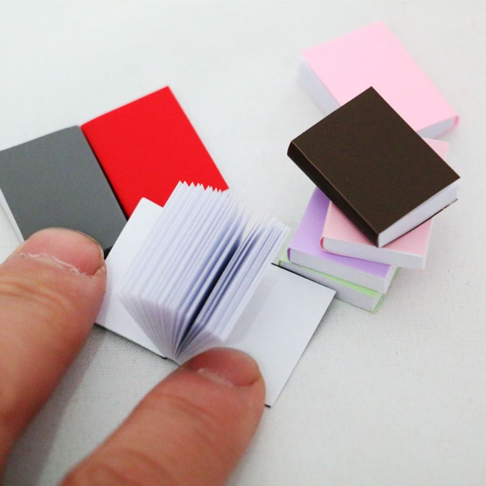 4pcs/set Ornaments Randomly Sent 1/12 Books 5.5*21.5*3mm New Pocket Paper Books Paper Books DIY Dollhouse