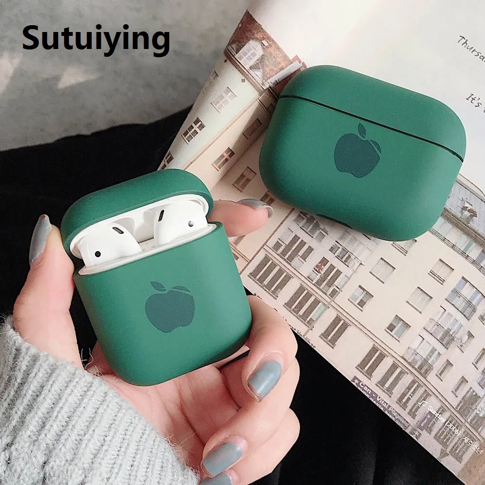 Sutuiying Cute Solid Color Earphone Case For AirPods Pro 3 2 1 Cases Hard PC Luxury Matte Texture Protective Cover for airpod case