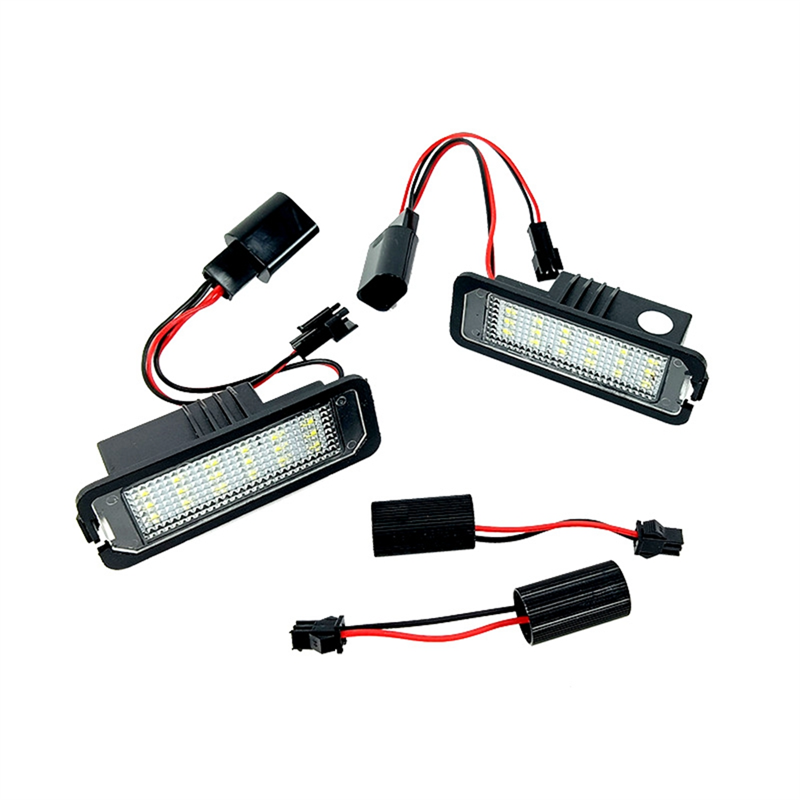 1 Pair LED License Lamp Plate Light for GOLF Auto Parts