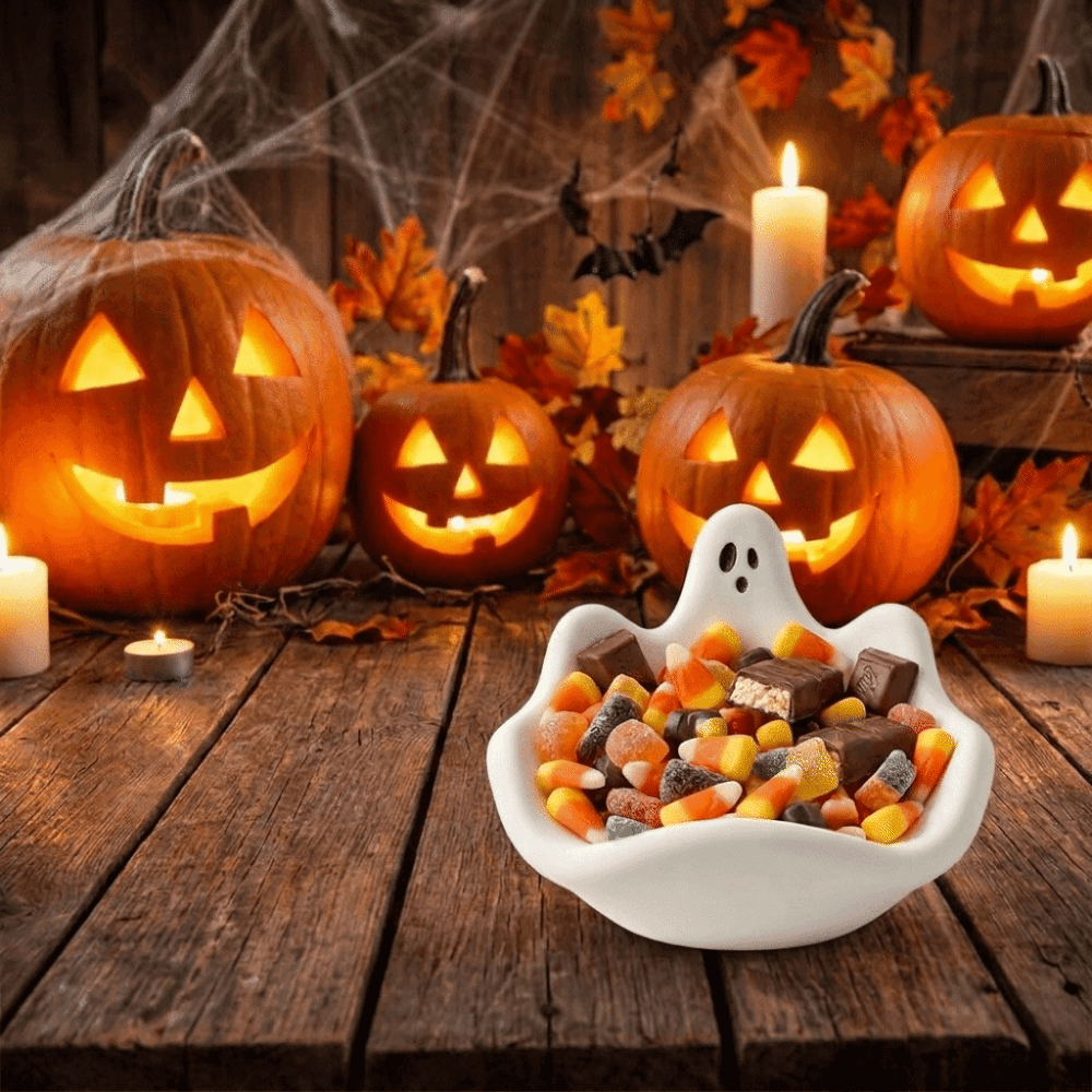 Resin Making Molds Halloween Theme Storage Bowl Mold Soft Silicone Non-Stick Candy Bowl Mold DIY Handmade Jewelry Storage Tray Mold DIY Handmade Use