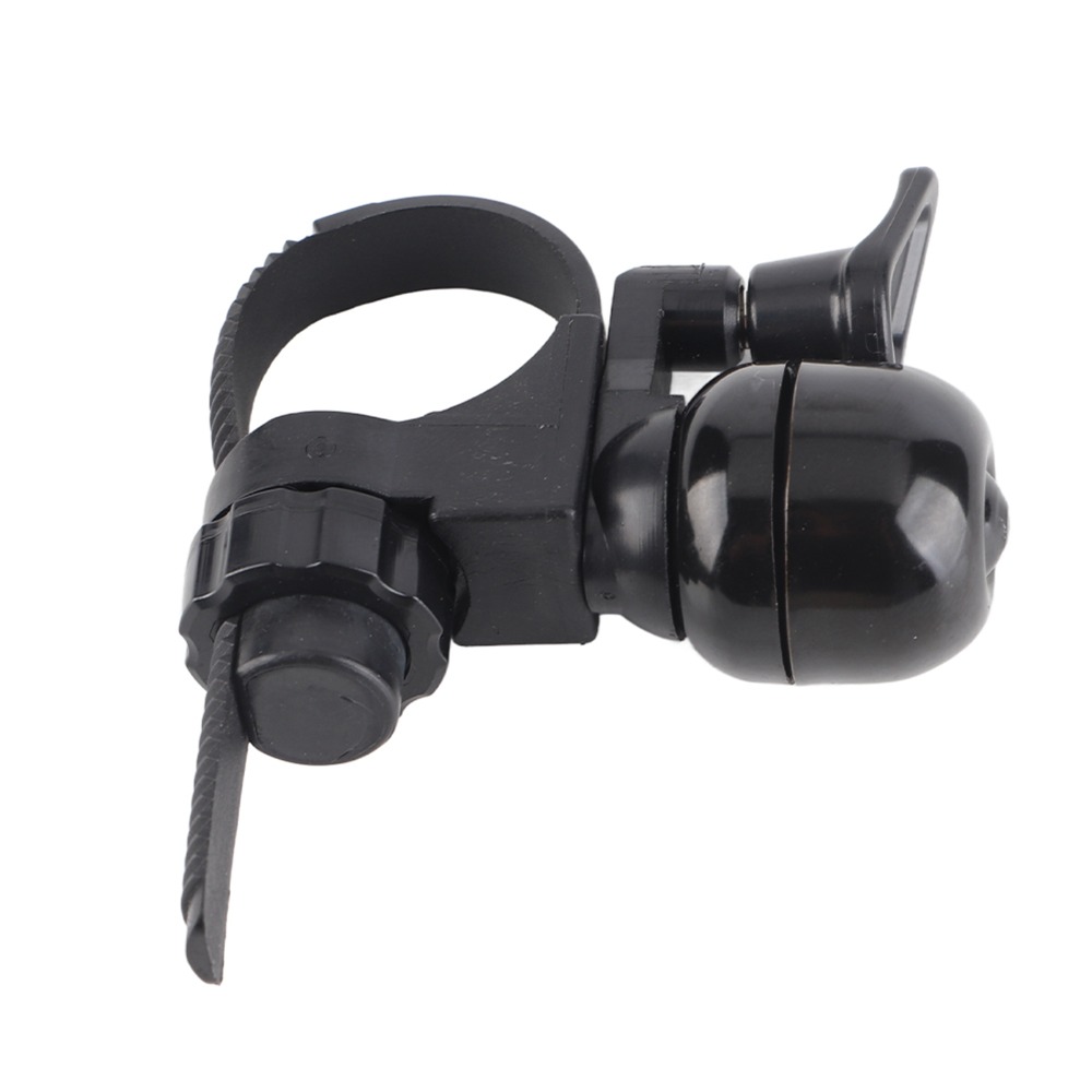 Durable Adjustable Bike Bell Easy Installation Black Cycling Handlebar Bell Removable Weather Resistant Bicycle Ring Horn Cycling Accessory