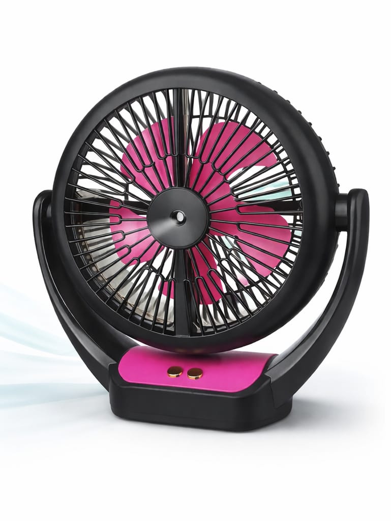 4000mAh Lithium Battery, AC/DC, Low Noise, Battery Standing Fan Rechargeable Four Speeds Portable Mist Cooling Table Fan JYSUPER JY-2533 Mist Cooling Fan