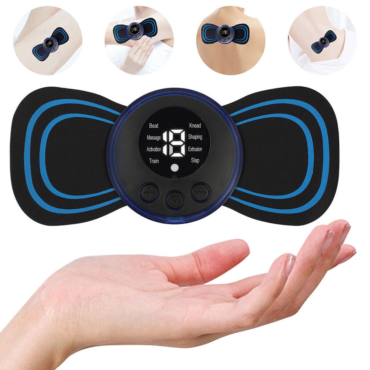 Mini Massager Mini Butterfly EMS Magic: Wireless TENS Massager for Men and Women