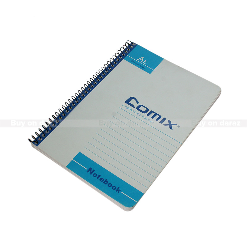 Blue A5 Spiral Comix Note Book