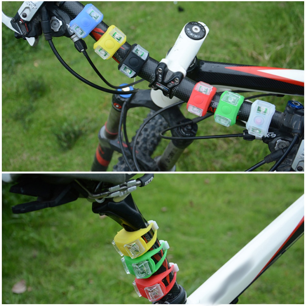 NEW Mini Cycling Silicone Frog Mtb Led Flash Bike Rear Outdoor Night Safety Bike Accessories