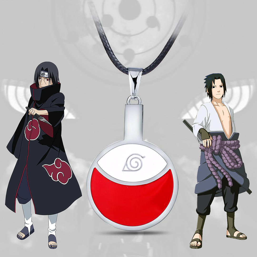 Naruto Anime Uchiha Clan Necklace Madara Itachi Sasuke Unisex Accessory