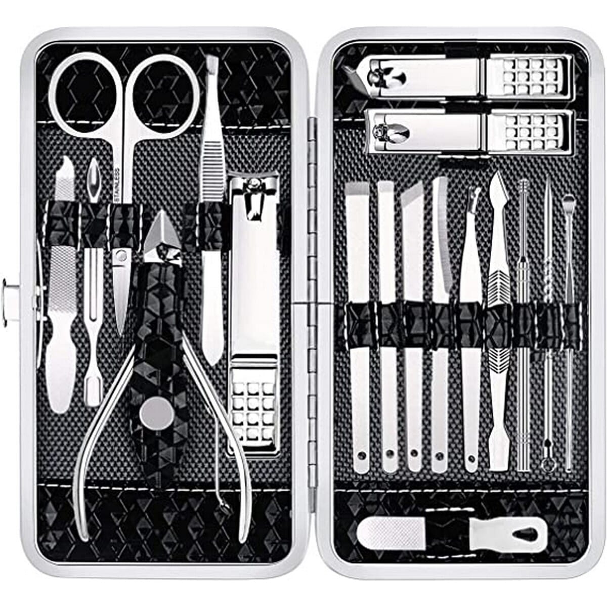 16Pcs/Set Pedicure Manicure Kit Nail Clippers Cleaner Cuticle Grooming Tools