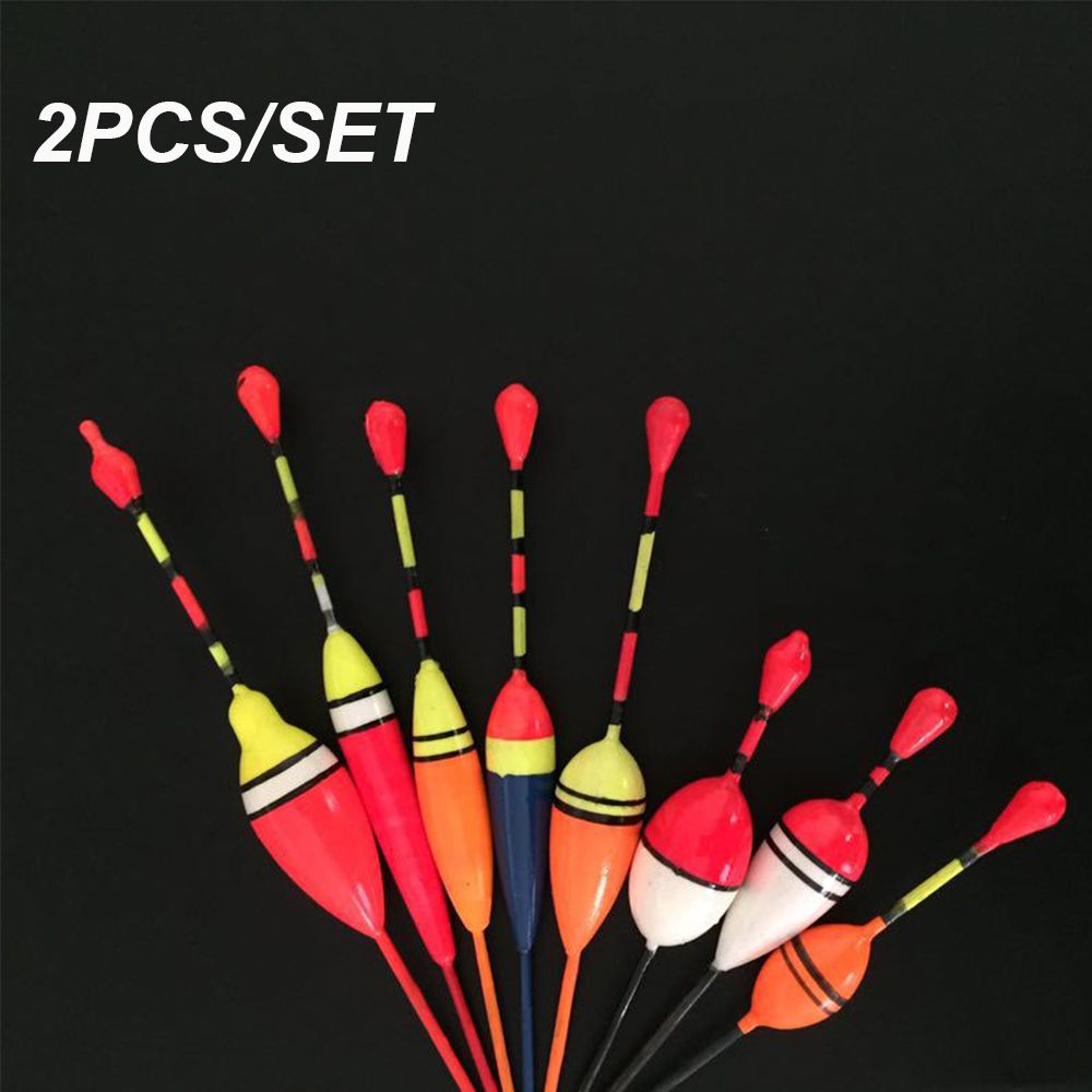 2PCS New Fluctuate Assorted Sizes Floats Bobbers Light Stick Floats Indicator Ice Fishing Lure Float