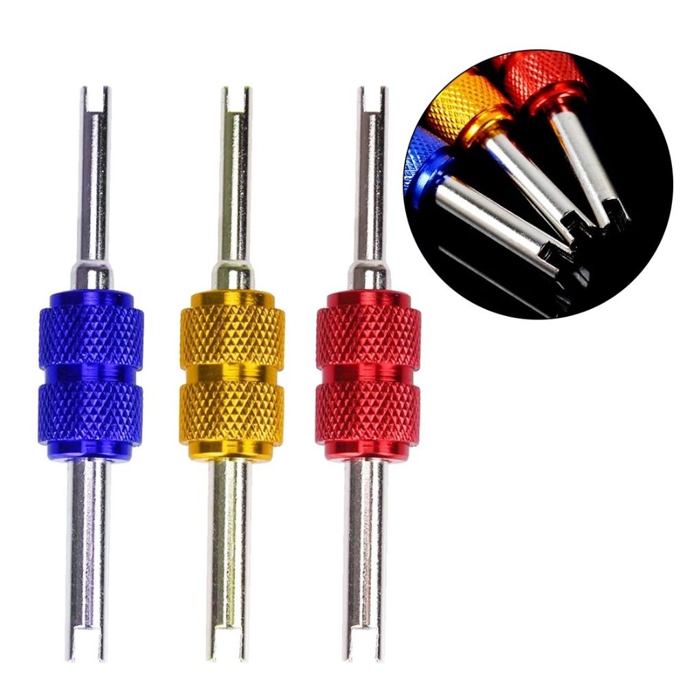 Nonslip Multifunctional Auto Truck Bicycle Wheel Repair Tool Dual Use Portable Car Tire Remover Accessories Valve Core Wrench Universal