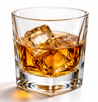 Premium Heavy Base Glass Whiskey Tumblers Set of 6 - Crystal Clear Drinking Glasses for Whiskey, Juice, Water & Cocktails