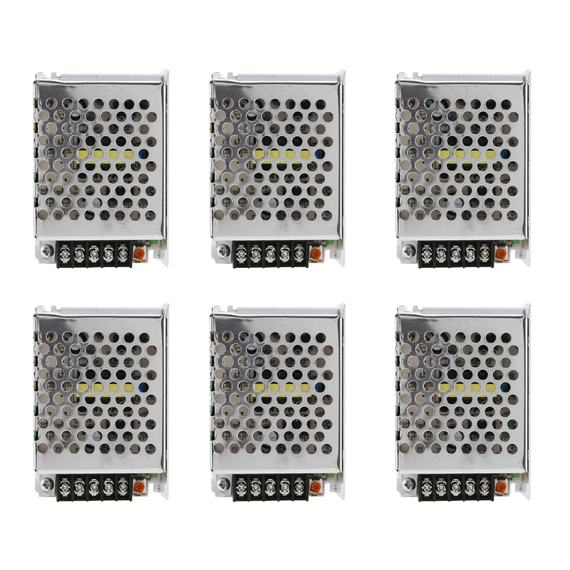 6X AC 100V-240V to DC 12V 3A 36W Voltage Transformer Switch LEDStrip Supply