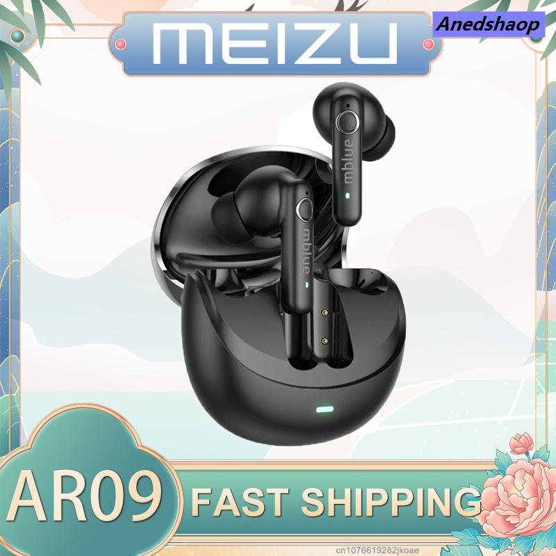 NEW Anedshaop Original MEIZU mblue AR09 Earphones Wireless Bluetooth 5.4 Earbuds ANC Noise Reduction HiFI Stereo Headphone 300mAh Long Standby