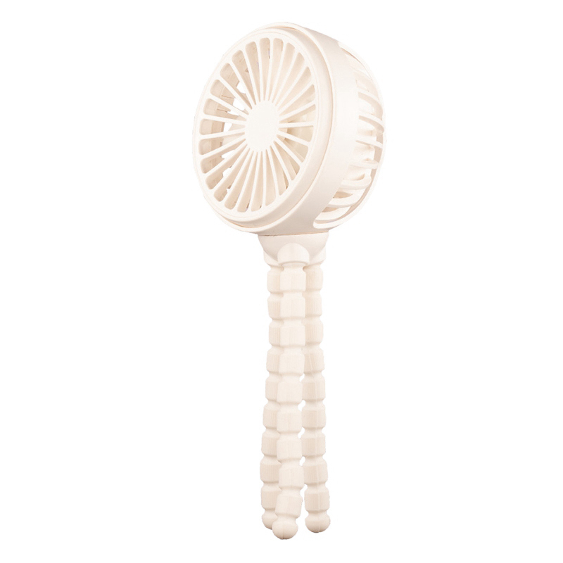 Handheld Adjustable Fan Hanging Fan Portable Summer Air Cooler Office Desktop Fan Outdoor Travel Hand Cooling Fan White