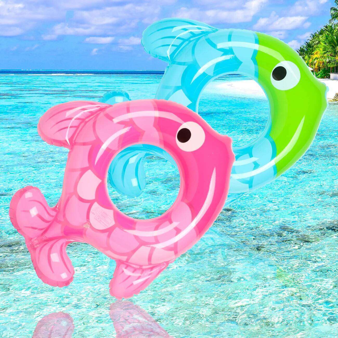 1PC Iatable Floats The Shape Of A Small Fish, Thickened Adults In Summer, Suitable For Pool Parties.