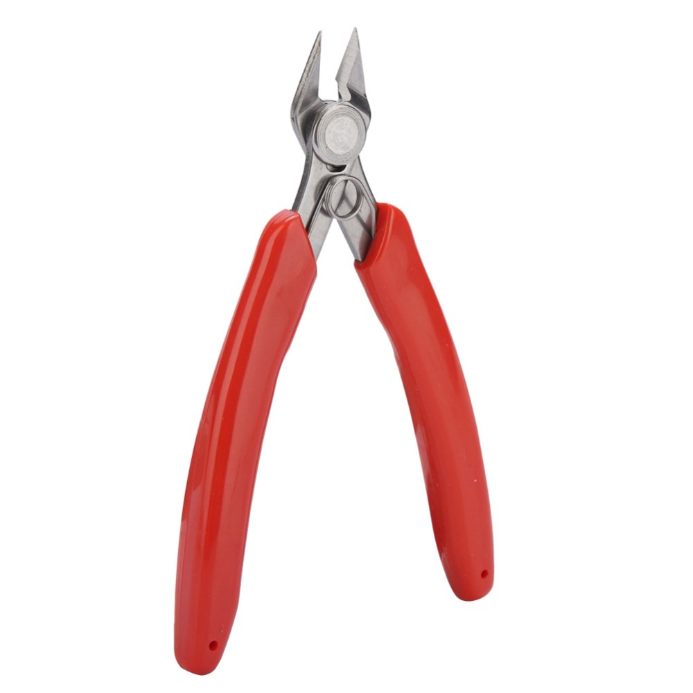 Portable High Hardness Mini Electronic Pliers Stainless Steel Diagonal Cutting Blades Diagonal Pliers Slip Handle Side Cutting Nippers Electronic Repairs