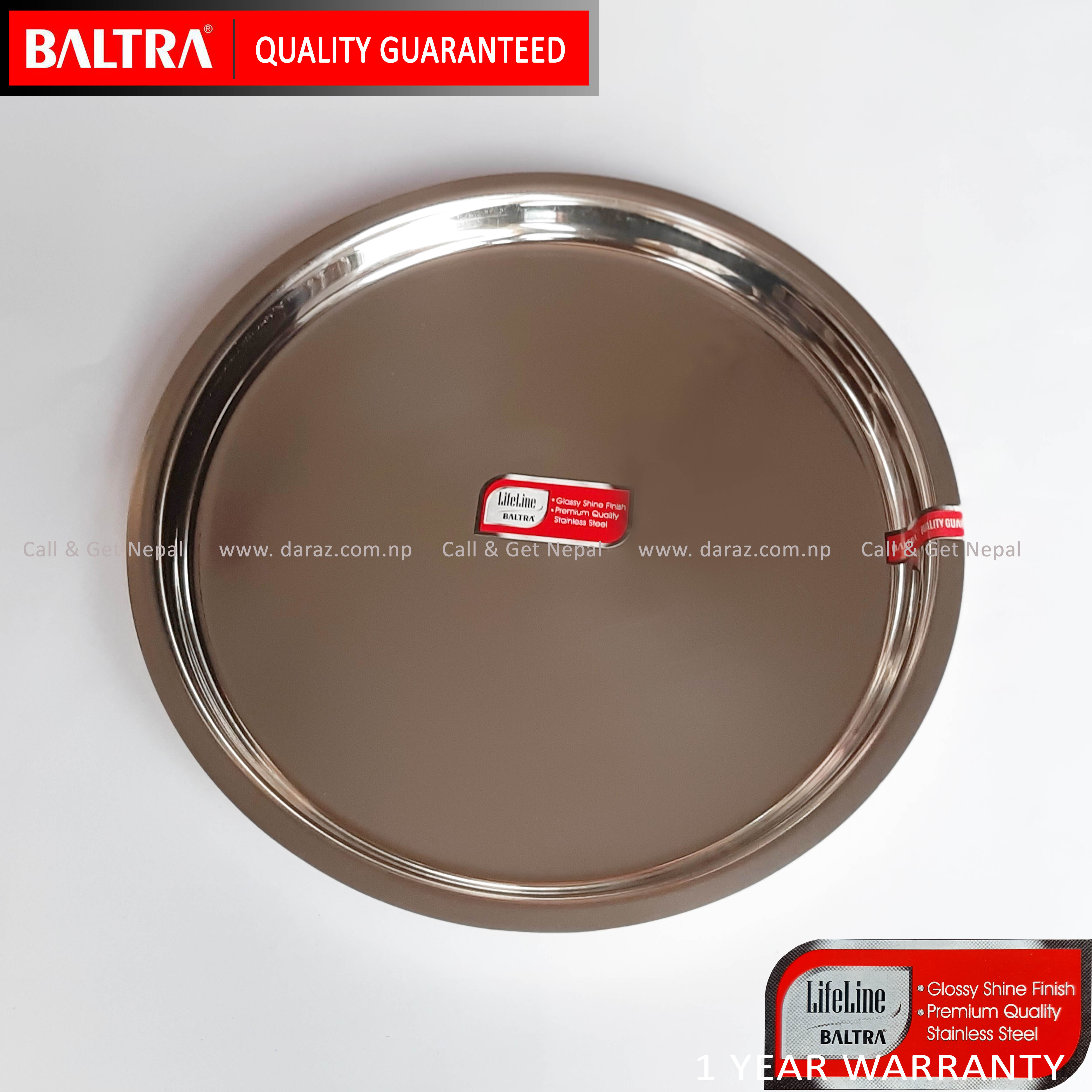 Neelam original stainless steel dinner thal plate