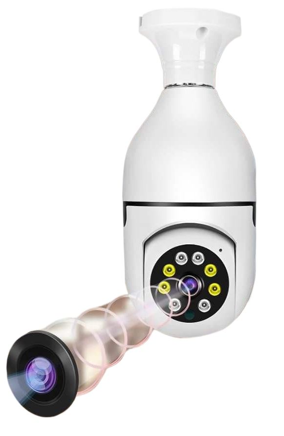 Bulb Camera 2MP Night Vision Wireless Home Security Good PTZ Camera