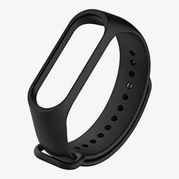 Black Color Replacement Band Strap For Mi Band 5 / 6 - Sport Watch