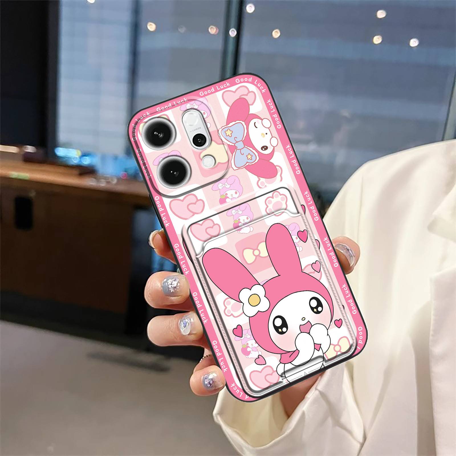 Lanyard Silicone Phone Case For OPPO Reno14 Pro 5G Ring Durable Waterproof Back Cover Shockproof Dirt-resistant Cute