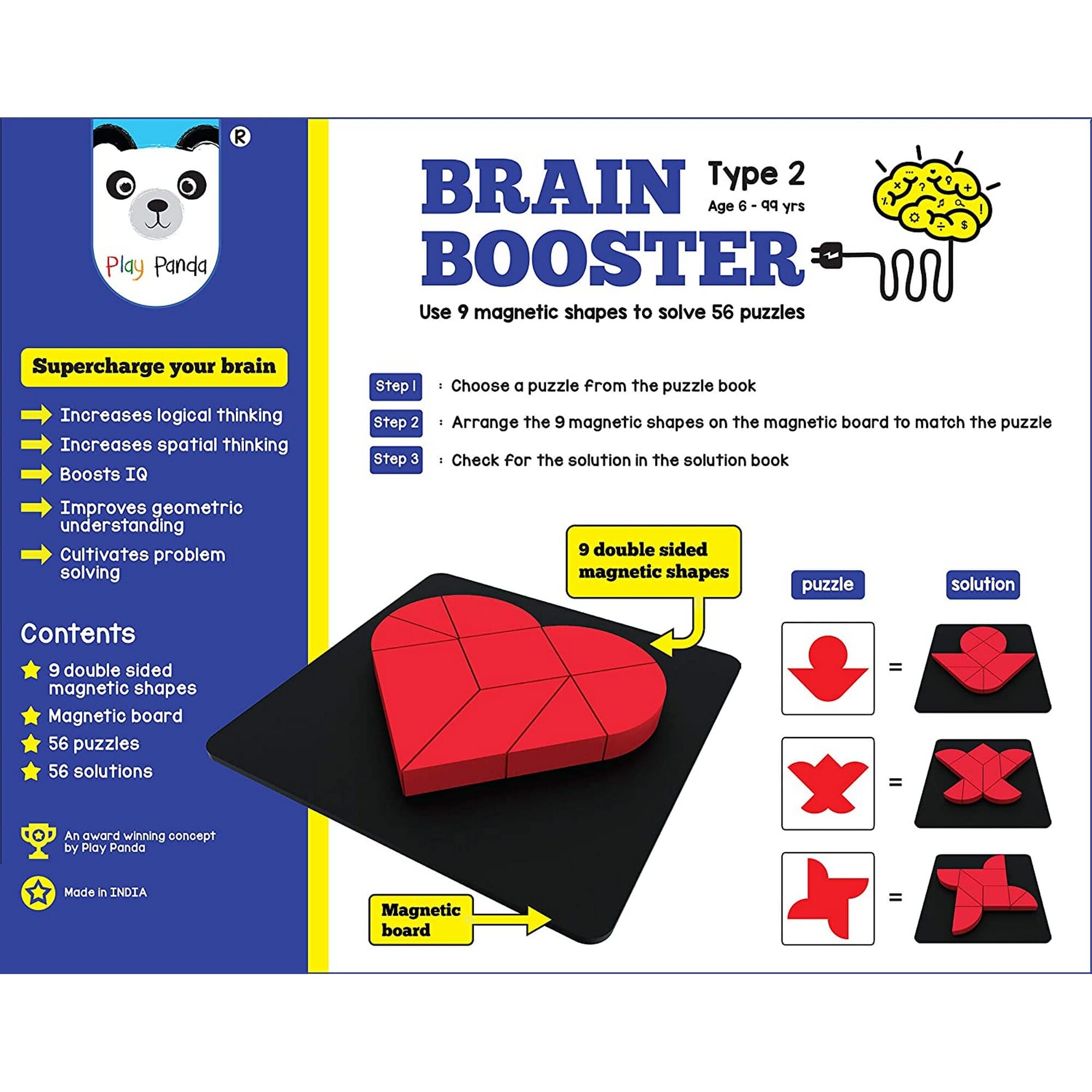 Brain Booster Small - Type 2 with Puzzles - Kids World Nepal
