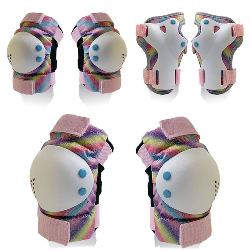 Kids/Adult Knee Pads Elbow Pads Wrist Pads Protective Gear Set for Skates, Bicycles, BMX Bikes,Skateboards(S)